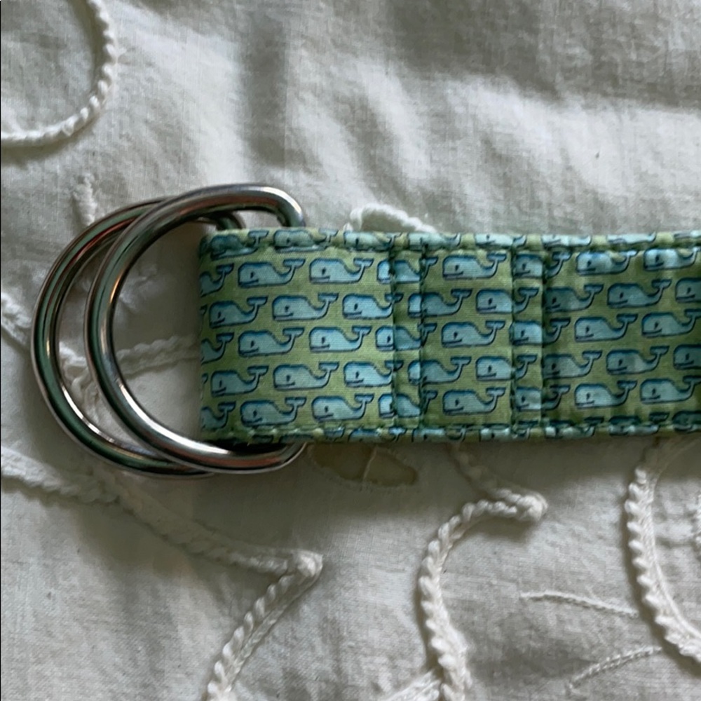 COPY - Green Vineyard Vines whale ribbon belt medium youth